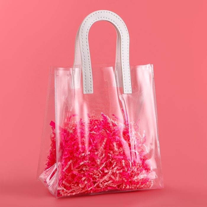 Пакет подарочный из ПВХ, белый, 20 х 18 х 10 см Пакет подарочный из ПВХ, белый, 20 х 18 х 10 см