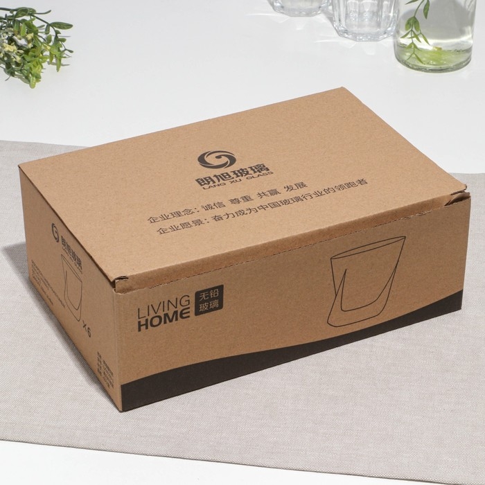 Набор низких стаканов, стеклянный, d=9 см, h=9 см, 310 мл, 6 шт Набор низких стаканов, стеклянный, d=9 см, h=9 см, 310 мл, 6 шт