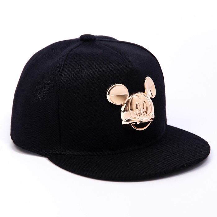 Кепка детская, черная, размер 52-56, «Микки Маус» Кепка детская, черная, размер 52-56, «Микки Маус»