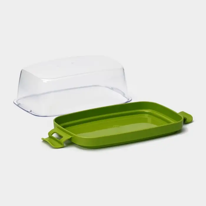 Маслёнка Martika &laquo;Летиция&raquo;, пластик, 16.3&times;10.1&times;6.5 см, оливковая