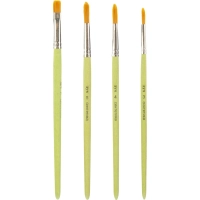 Набор кистей ZOO,4шт.СИНТЕТИКА(круглые №3,4,5;плоская №7 33С 2186-08