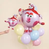 Воздушный шар фольгированный 17" &laquo;Нюша. Смешарики&raquo;, набор 5 шт.