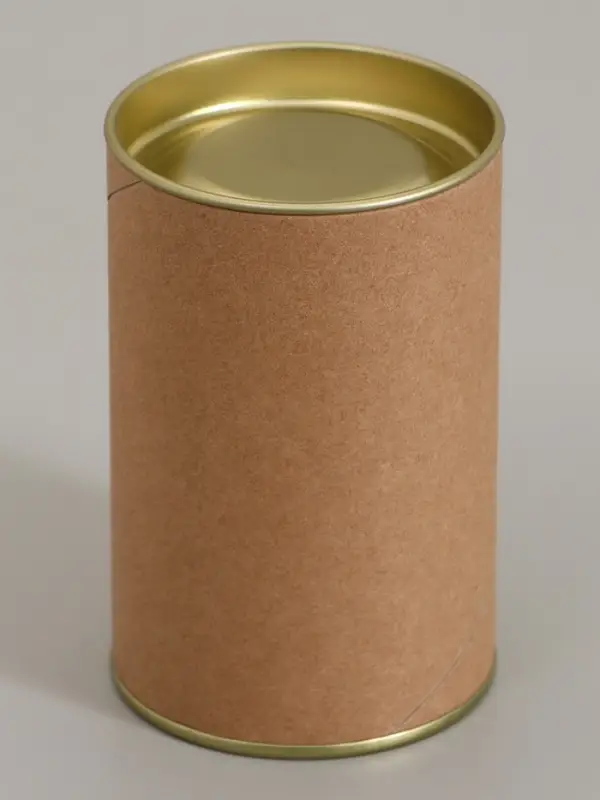 Тубус 63&times;100 мм (80 мм внутр. высота), картон, металлическая крышка