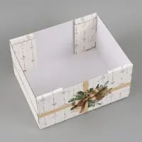 Коробка подарочная, складная 31.2&times;25.6&times;16.1 см &laquo;Золотой Новый год&raquo;