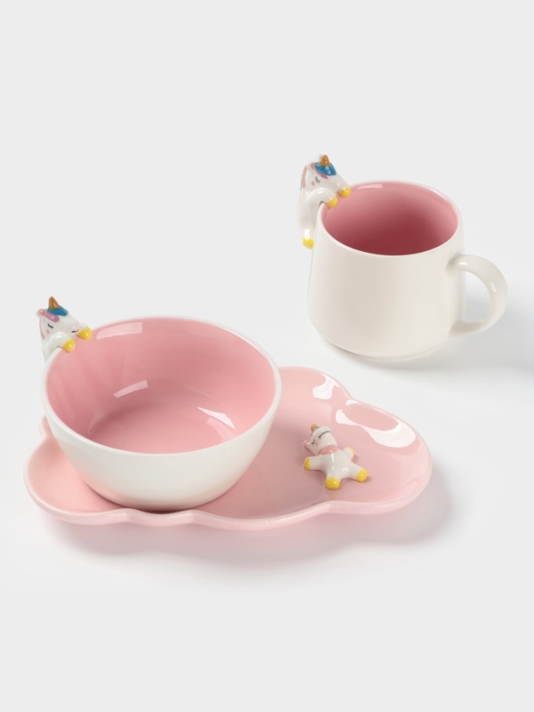 Набор детской посуды "Радужный единорог"