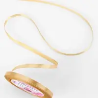 Лента атласная, 6 мм, 23&plusmn;1 м, цвет золотой №204