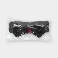 Повязка для умывания "Бантик", микрофибра, цвет черный