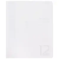 Тетрадь 12 листов в косую линию Hatber БЕЛАЯ, пластиковая обложка, скруглённые углы, блок офсет 60-65 г/м&sup2;