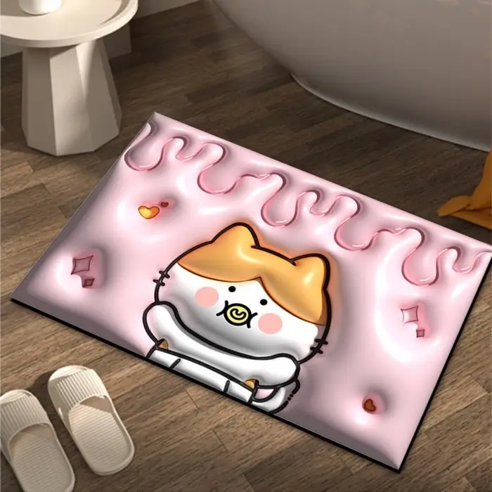 Коврик для дома Доляна Baby, влаговпитывающий, 40&times;60 см, розовый