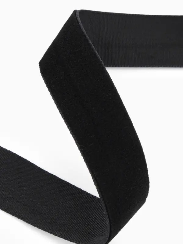 Лента бархатная, 15 мм, 18&plusmn;1 м, чёрная №03