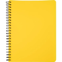Бизнес-тетрадь А5,96л,кл,спир,пластик,тон.бл. Attache Bright colours Желтый