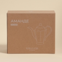 Заварочный чайник SL Home «Аманде», 27,5×14×24 см, фарфор, белый