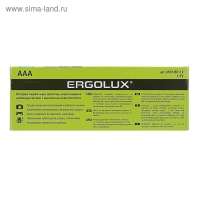 Батарейка алкалиновая Ergolux, AAA, LR03-12BOX (LR03 BP-12), 1.5В, набор 12 шт.