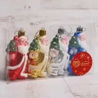Ёлочные игрушки 4 шт. &laquo;Весельчаки&raquo;, 5&times;7.5 см, МИКС