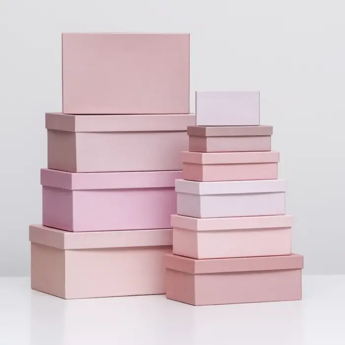 Набор коробок 10 в 1 «Пудра», 30 х 19 х 13 - 12 х 6,5 х 4 см