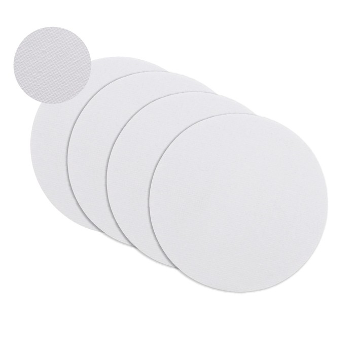 Холст на картоне с магнитои круглый 7,5 см, хлопок 100%, акриловый грунт, набор 4 штуки, BRAUBERG Холст на картоне с магнитои круглый 7,5 см, хлопок 100%, акриловый грунт, набор 4 штуки, BRAUBERG