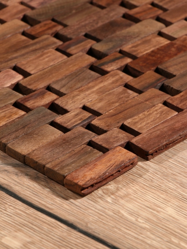 Коврик из тикового дерева, 40х30х0,7 см