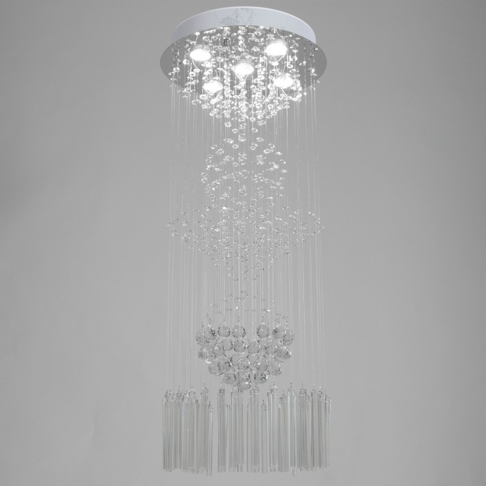 Светильник каскад Светильник каскад "Версалия" 5xLED хром 40х40х102см BayerLux