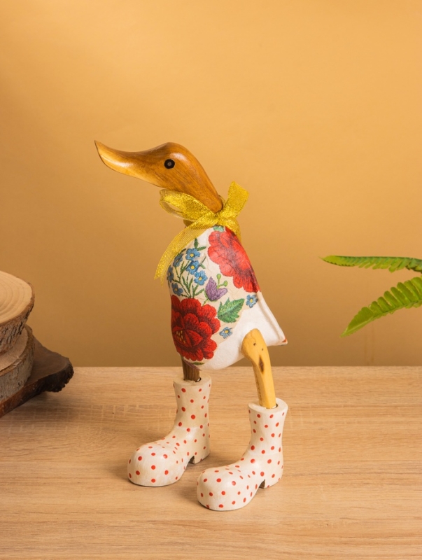 Сувенир «Утка в цветах», 13×9×24 см, дерево Сувенир «Утка в цветах», 13×9×24 см, дерево