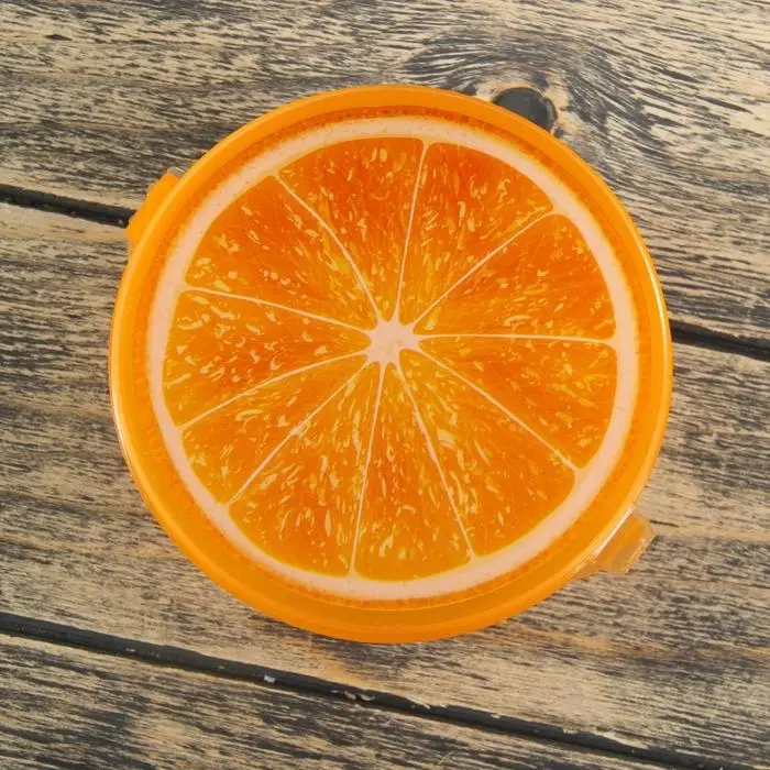 Контейнер для еды Доляна &laquo;Сочный фрукт&raquo;, пластик, 500 мл, оранжевый