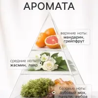 Диффузор ароматический с палочками Hygge Home Мандарин, Амбра, Пачули, 50 мл