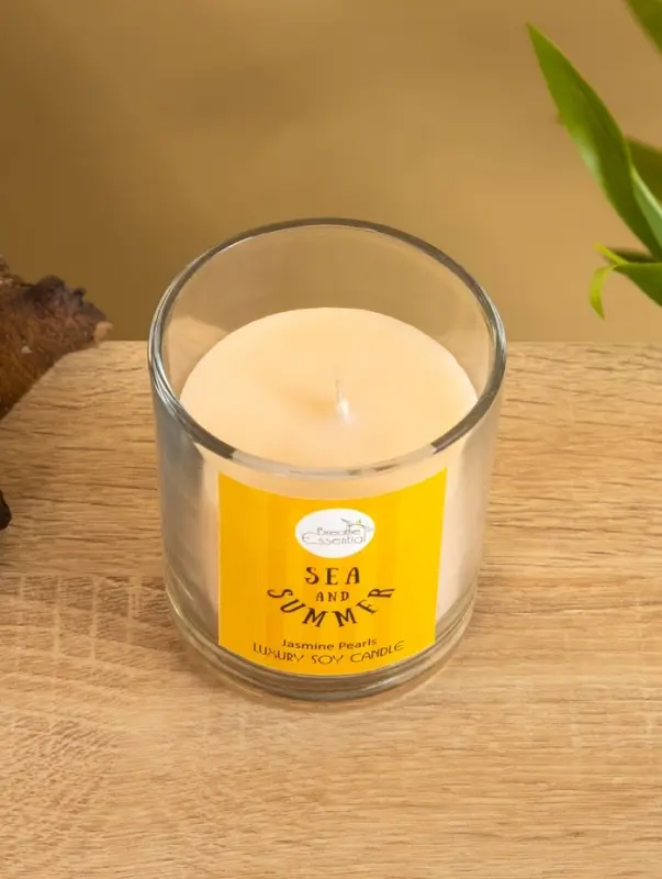 Свечас кристаллом внутри Sea and Summer Свечас кристаллом внутри Sea and Summer "Jasmine Pearls" жасмин, 120 гр
