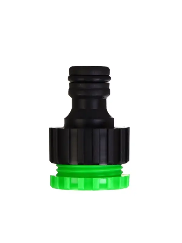 Набор для полива: пистолет-распылитель, коннектор 1/2" (12 мм) - 2 шт., штуцер 1/2"-3/4", быстросъёмный, пластик, Greengo