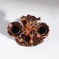 Подсвечник на 2 свечи TAKE IT EASY &laquo;Ангелочек смотрит&raquo;, полистоун, 11&times;5.5&times;12 см