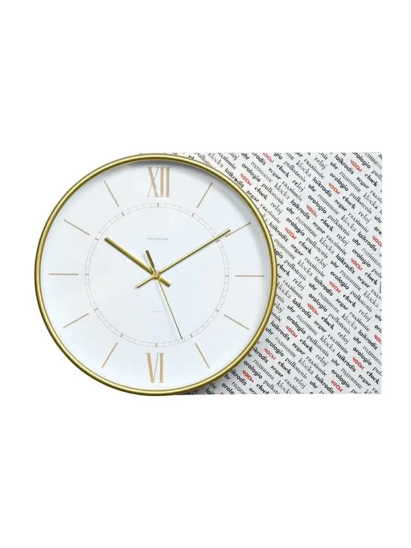 Часы настенные интерьерные &laquo;Эдит&raquo;, d=30.5 см, золотистые