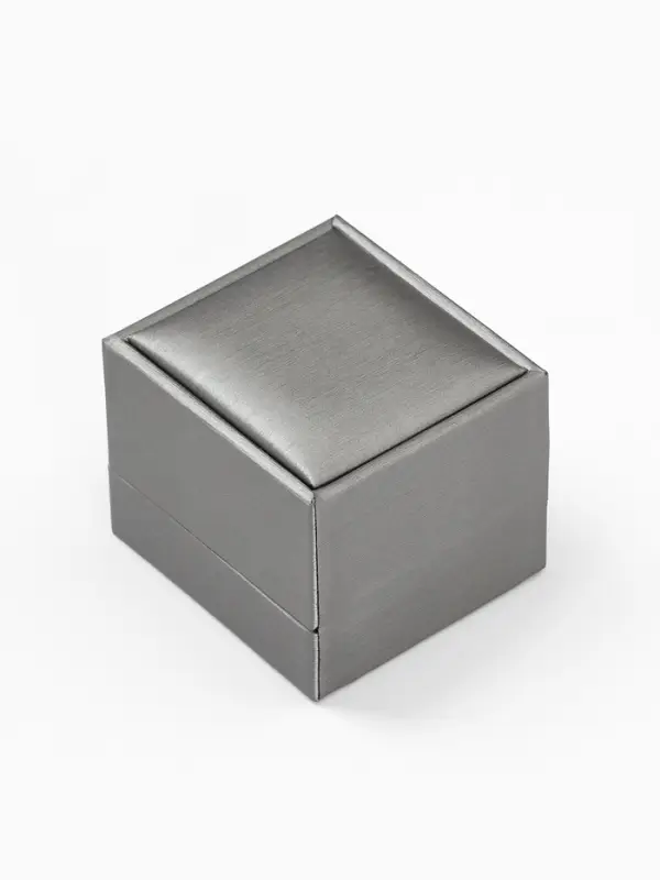 Футляр под кольцо &laquo;Квадро&raquo; классический, 6.5&times;6&times;5.5 см, серый