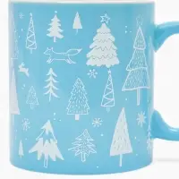 Кружка чайная новогодняя &laquo;Новогодний лес&raquo;, 530 мл