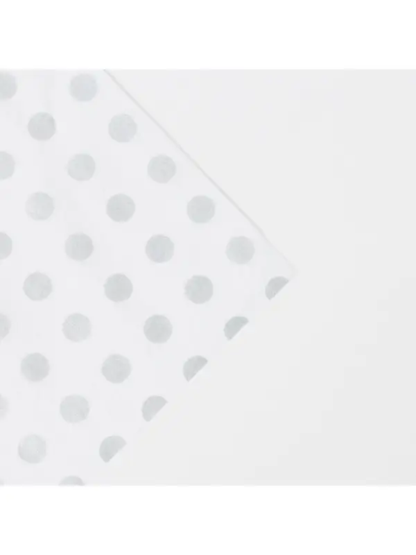 Бумага упаковочная тишью &laquo;Горох, серебро&raquo;, 50&times;70 см