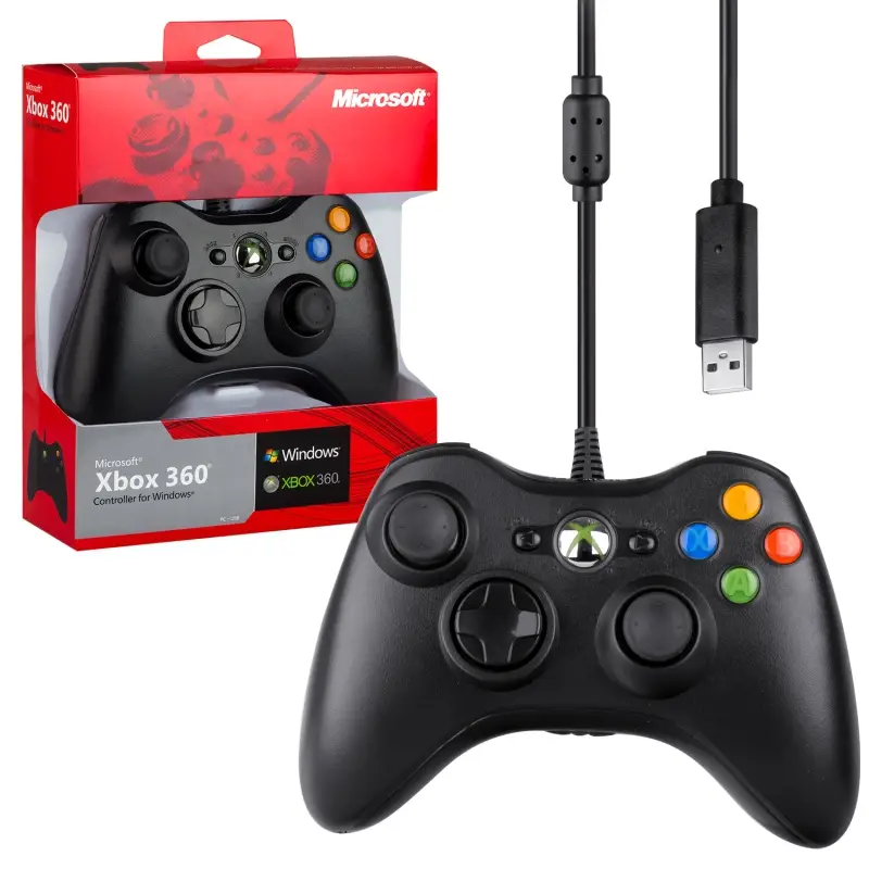 Джойстик XBOX 360 Wired Controller (проводной) черный