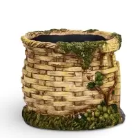 Декоративный горшок для цветов &laquo;Замок&raquo;, 14&times;14&times;11 см, керамический, Greengo