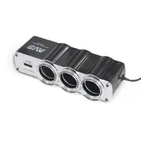Разветвитель прикуривателя AVS 12/24 (на 3 выхода+USB) CS314U