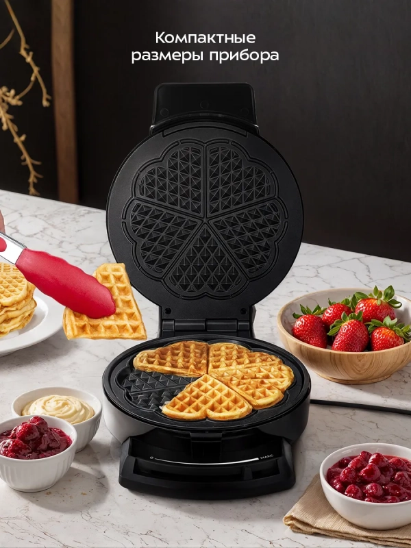 Вафельница электрическая КТ-5616 - 1000 ВТ