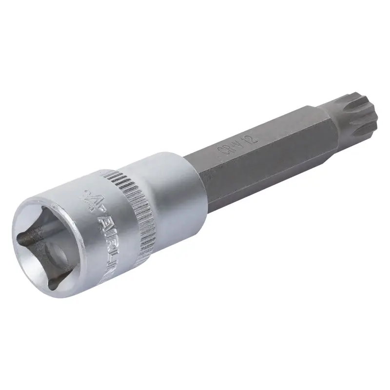 Головка торцевая 1/2"DR со вставкой SPLINE M12, L=100мм