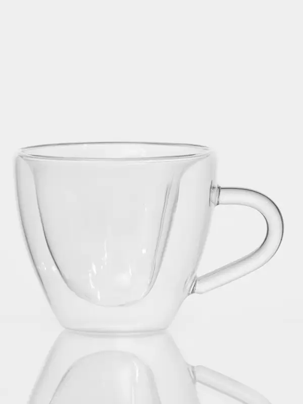 Кружка с двойными стенками Magistro &laquo;Сердце&raquo;, 150 мл, 11&times;8&times;7.5 см, стекло, прозрачная