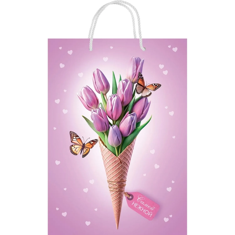 Пакет подарочный(ML) 'Самой нежной'  10000218