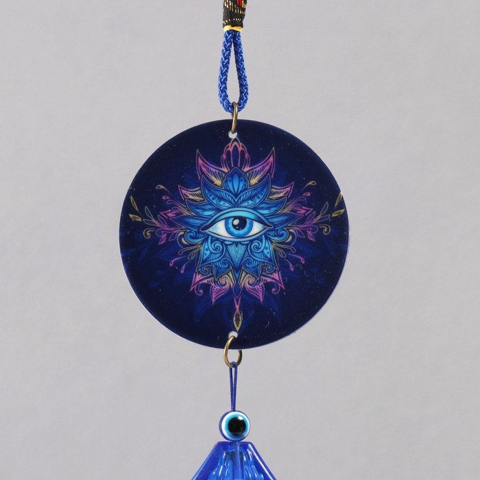 Музыка ветра металл от сглаза Музыка ветра металл от сглаза "Всевидящее око" 3 колокольчика 45 см