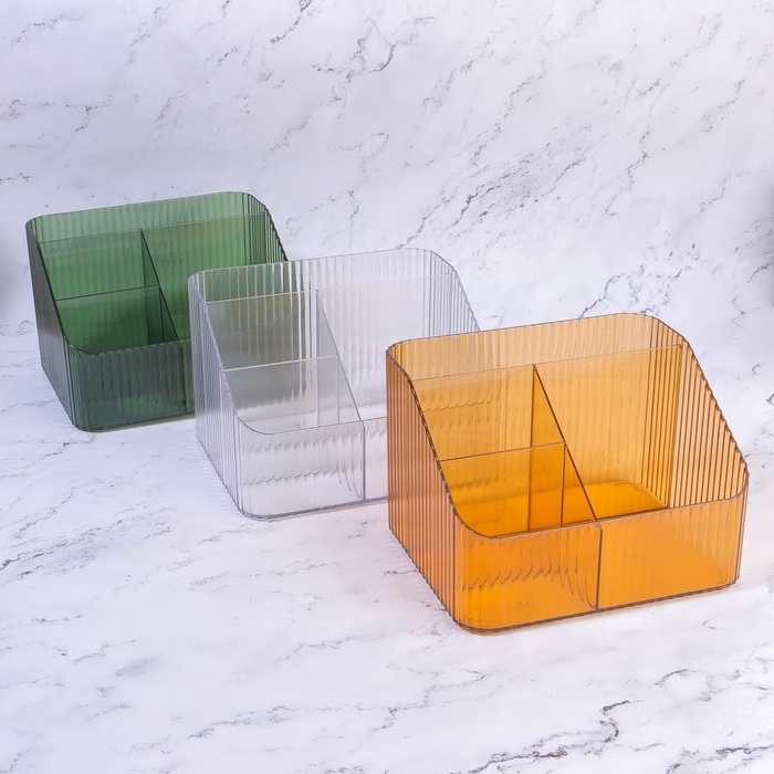 Органайзер для хранения «LIGHT», 4 секции, 18 × 15 × 12 см, цвет МИКС