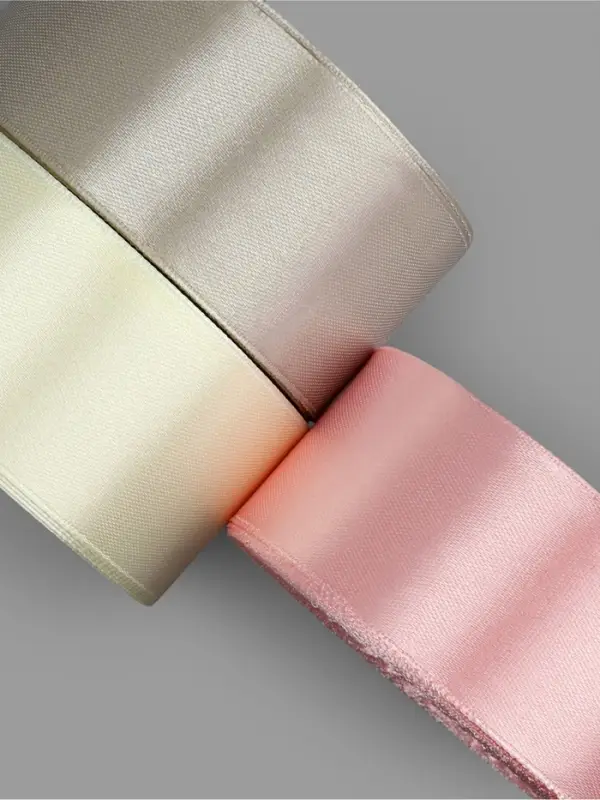 Атласная лента, набор 3 шт. &laquo;Тёплый день&raquo;, 40 мм, 23&plusmn;1 м