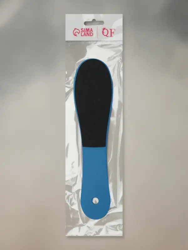 Пилка для пяток, наждачная, двусторонняя, 23.5 см, МИКС