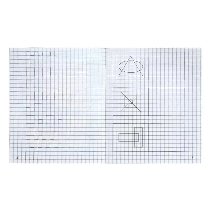 Рабочая тетрадь «Дошкольные прописи в клетку», часть 2