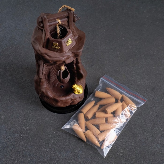 Подставка для благовоний "Колодец" 25×10×10 см, с подсветкой, батарейки LR44