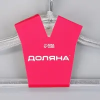 Вешалки &laquo;Сияние&raquo; 40&times;21.5 см, 5 шт., с блестками, пластик, прозрачные