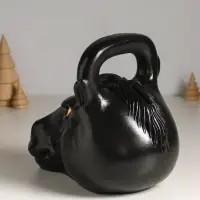 Копилка "Гиря конь" 20.5×25 см, чёрный