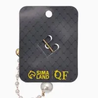 Булавка "Ключик от сердца", l=6.5, цвет белый в золоте