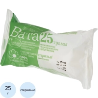 Вата хирург. стер. 25г 200шт/уп ШК0997