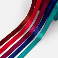 Атласная лента, набор 5 шт. &laquo;Вечерние огни&raquo;, 6 мм, 23&plusmn;1 м